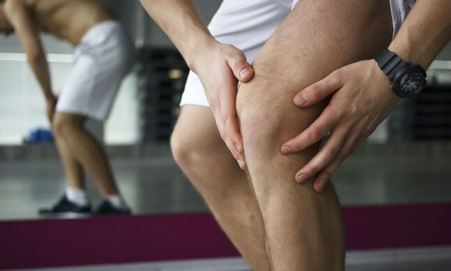 Боль у коленном суставе пасля фізічных нагрузак